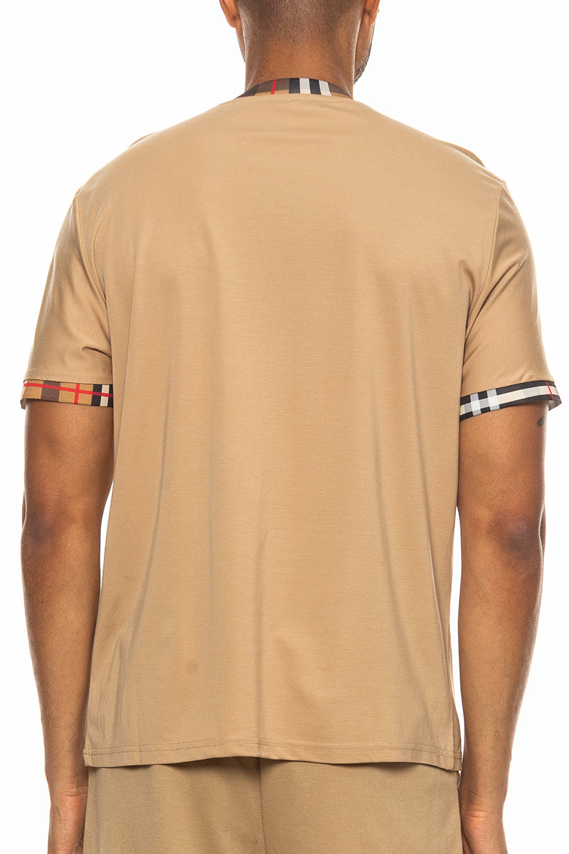 Checkered Detail T-Shirt