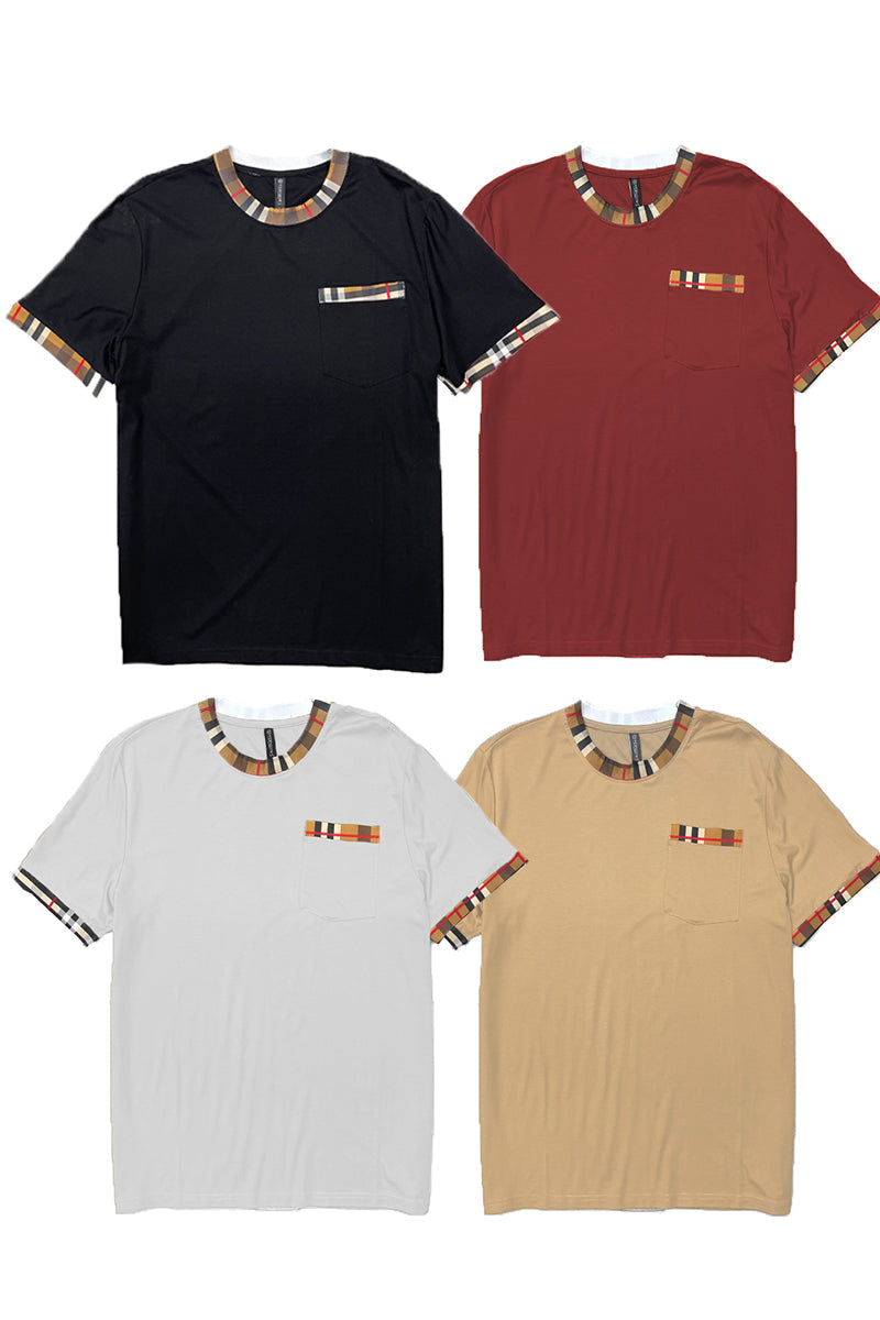 Checkered Detail T-Shirt