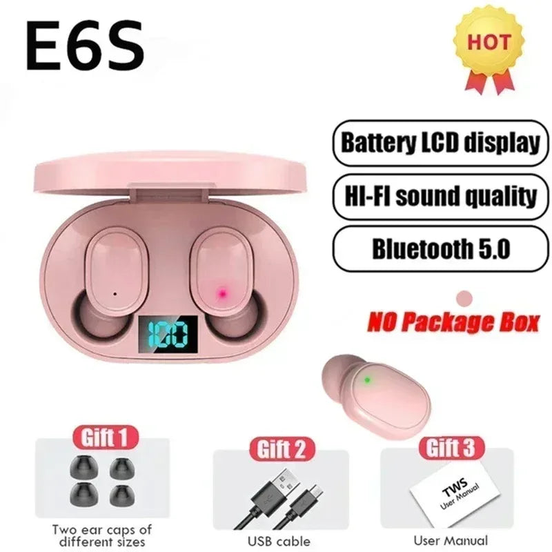 Bluetooth 5.0 Wireless E6S Headphones