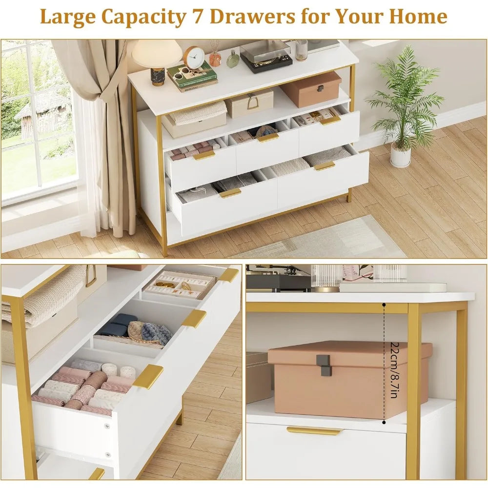 Modern 7-Drawer Dresser