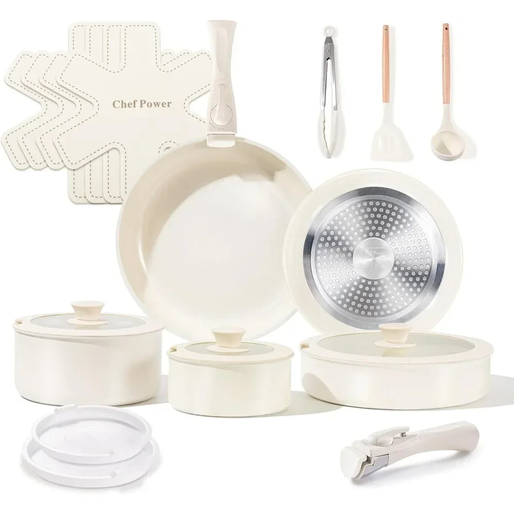 19-Piece Ceramic Cookware Set