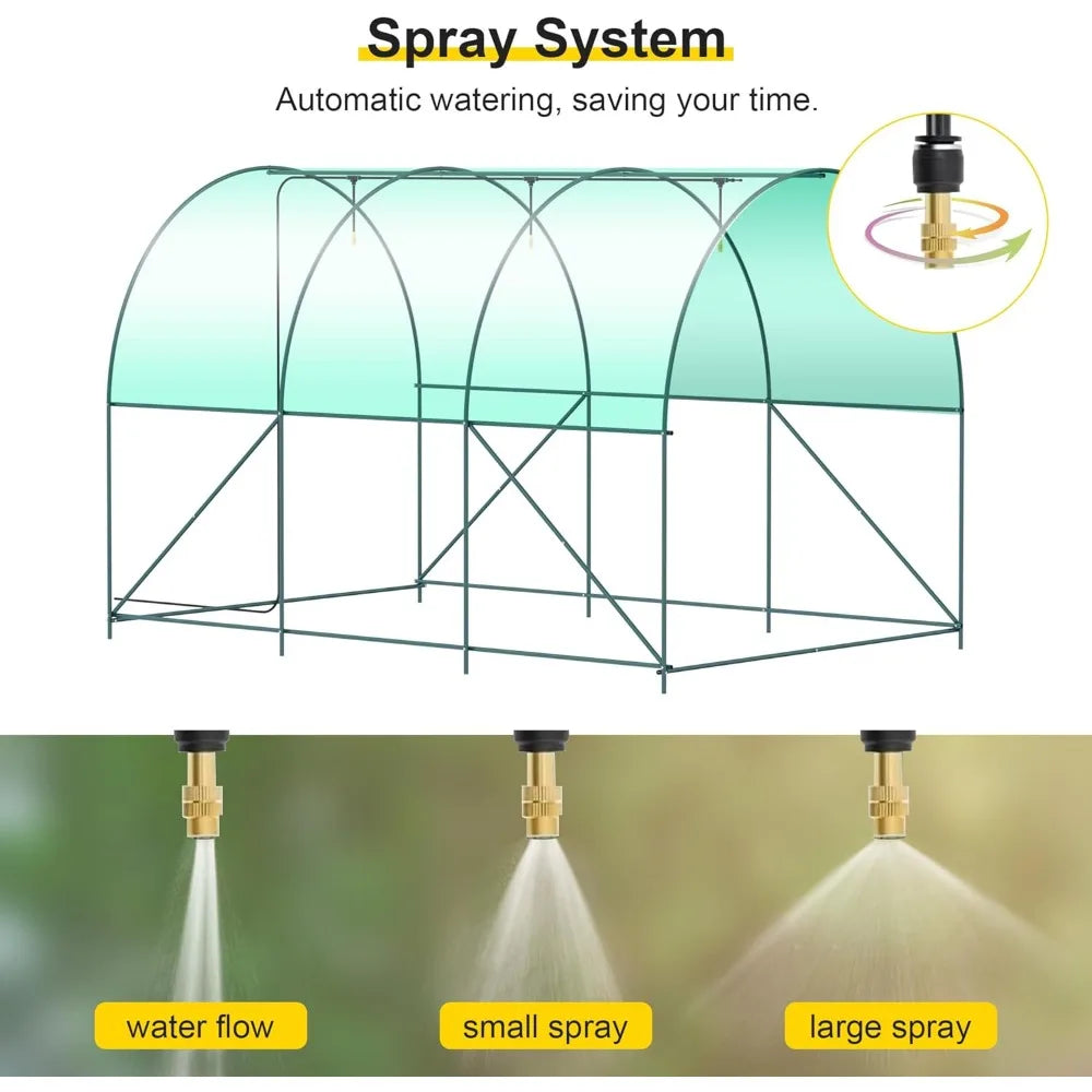 Upgraded 10x7x7 Walk-in Greenhouse