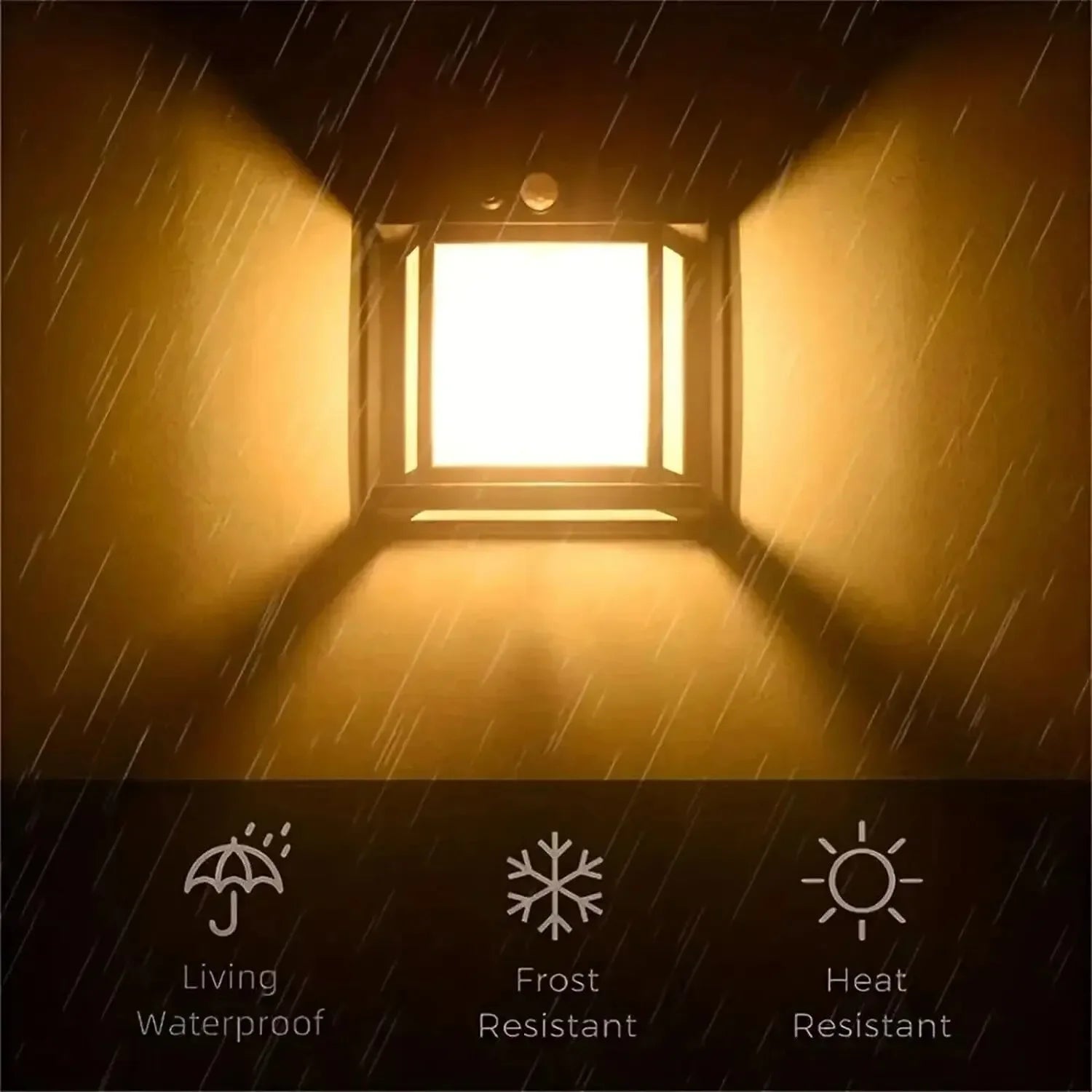 Solar Tungsten Night Lamp Intelligent Motion Sensor Wall Lamp
