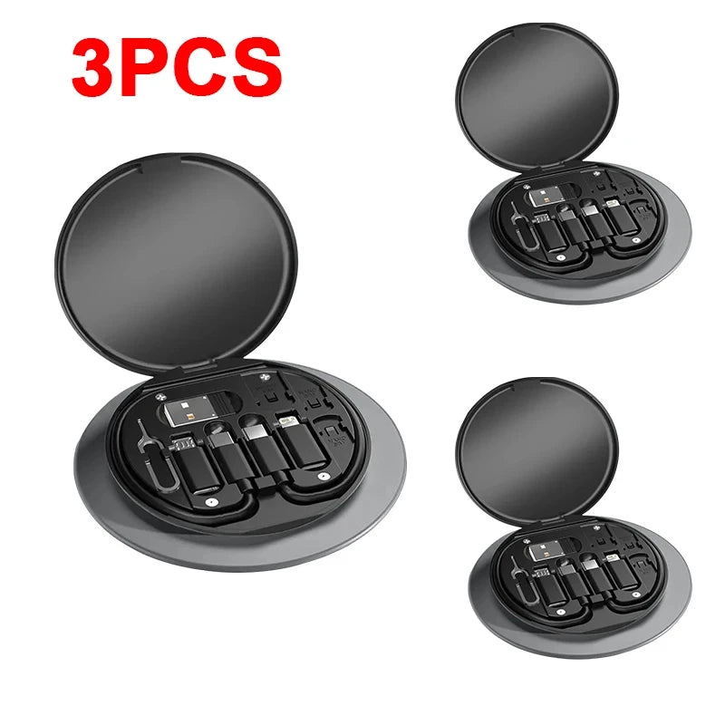 60W Multifunctional USB Type-C Data Cable Set