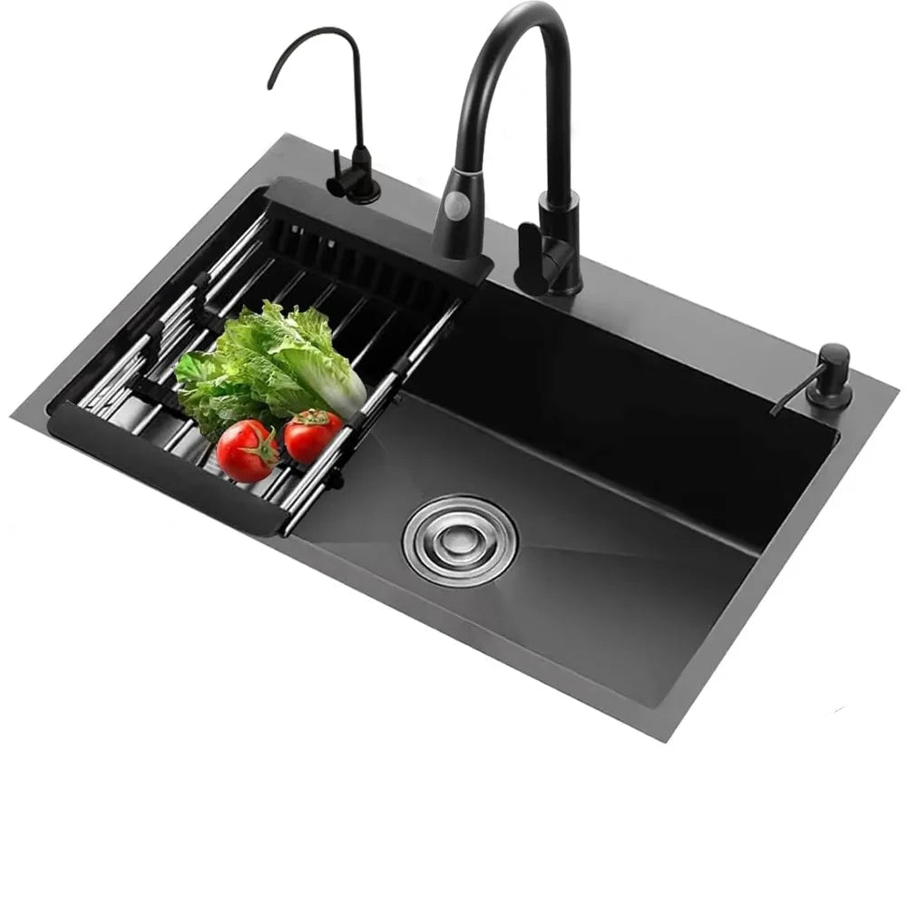Kitchen & Bath Fixtures Black Kitchen Workstation Sink