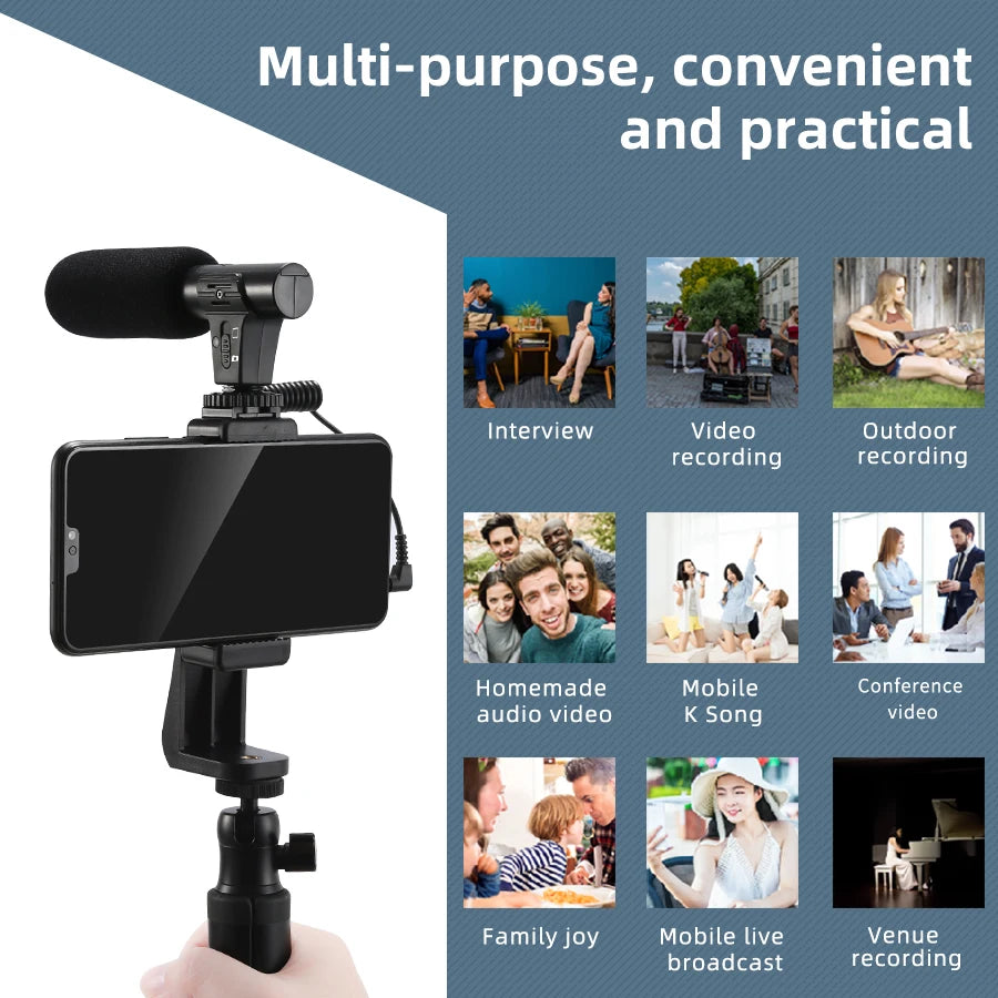 Plug & Play for Phone Video Recording Microphone