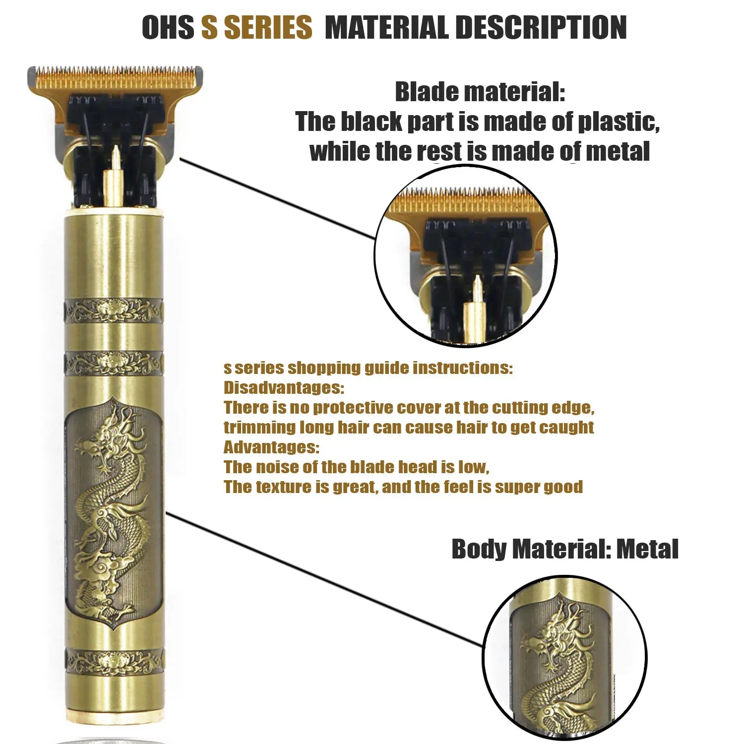 Beard Shaving Body Hair Trimmer