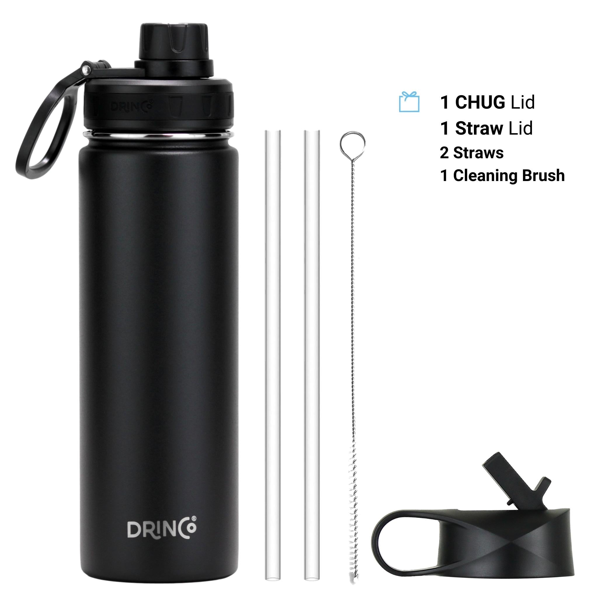 DRINCO® 22oz Stainless Steel Sport Water Bottle