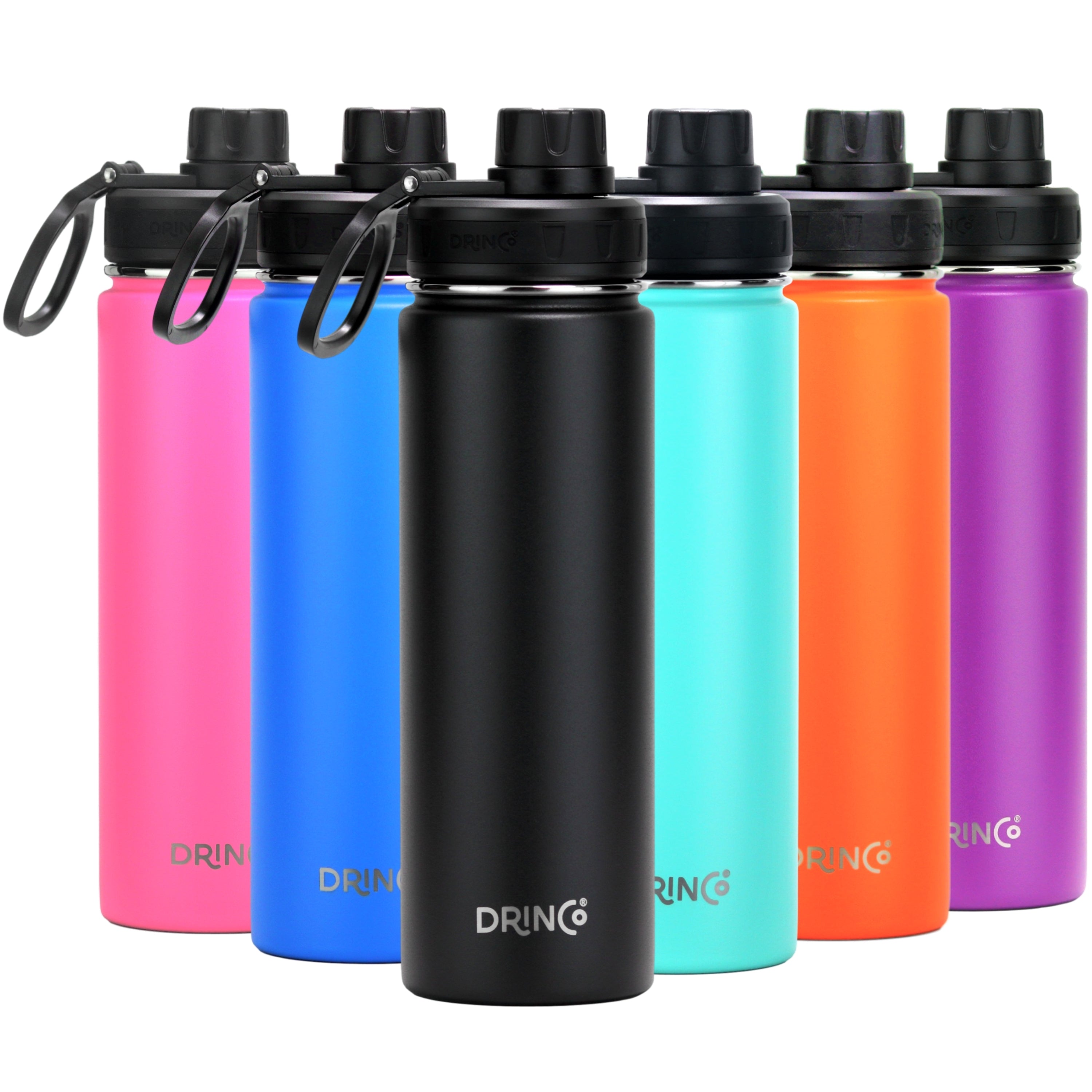 DRINCO® 22oz Stainless Steel Sport Water Bottle