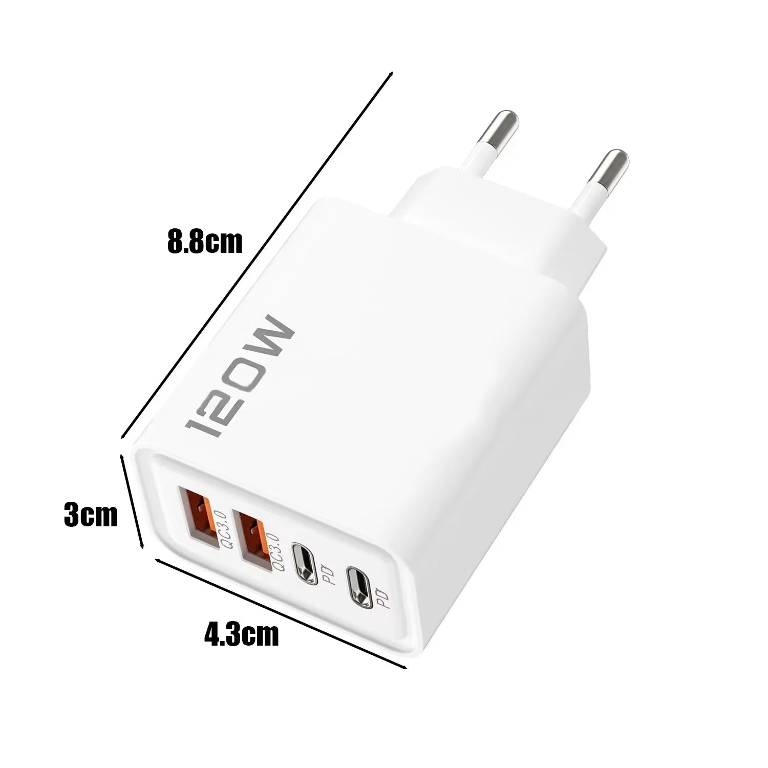 120W Phone Charger Fast Charging Quick Charger