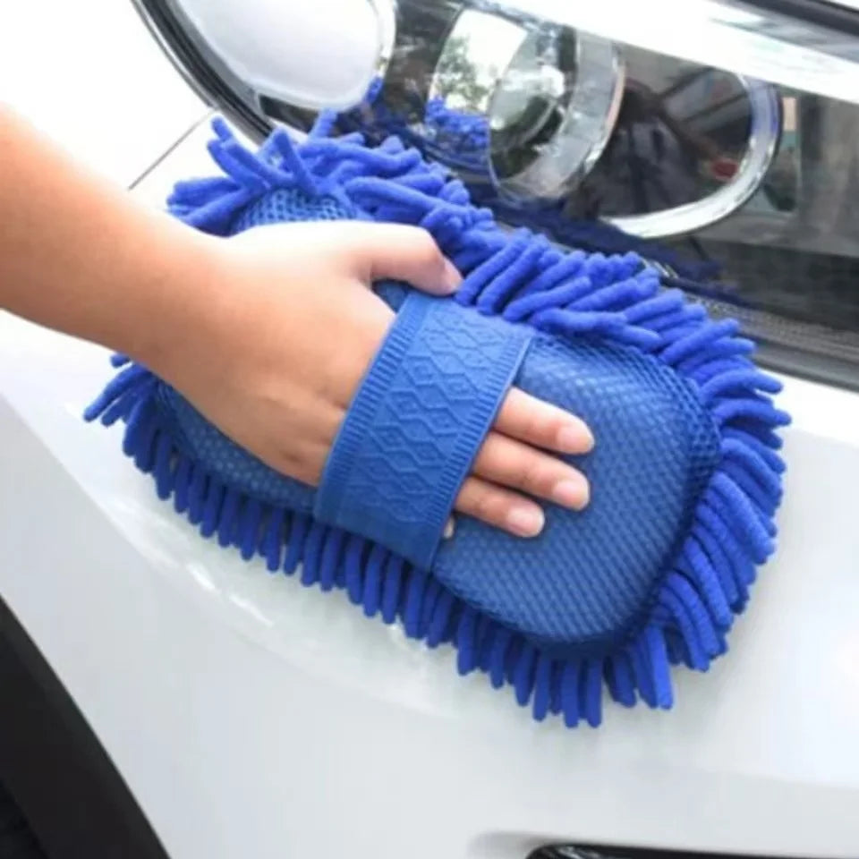 Car Wash Glove Microfiber Chenille Car Wash Sponge