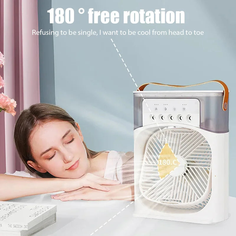 Portable 3 In 1 Fan AIr Conditioner Household Small Air Cooler