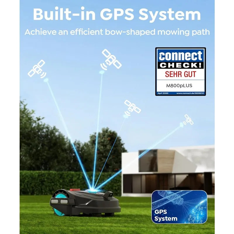 GPS & 3D Visual Navigation App Controlled Lawn Mower