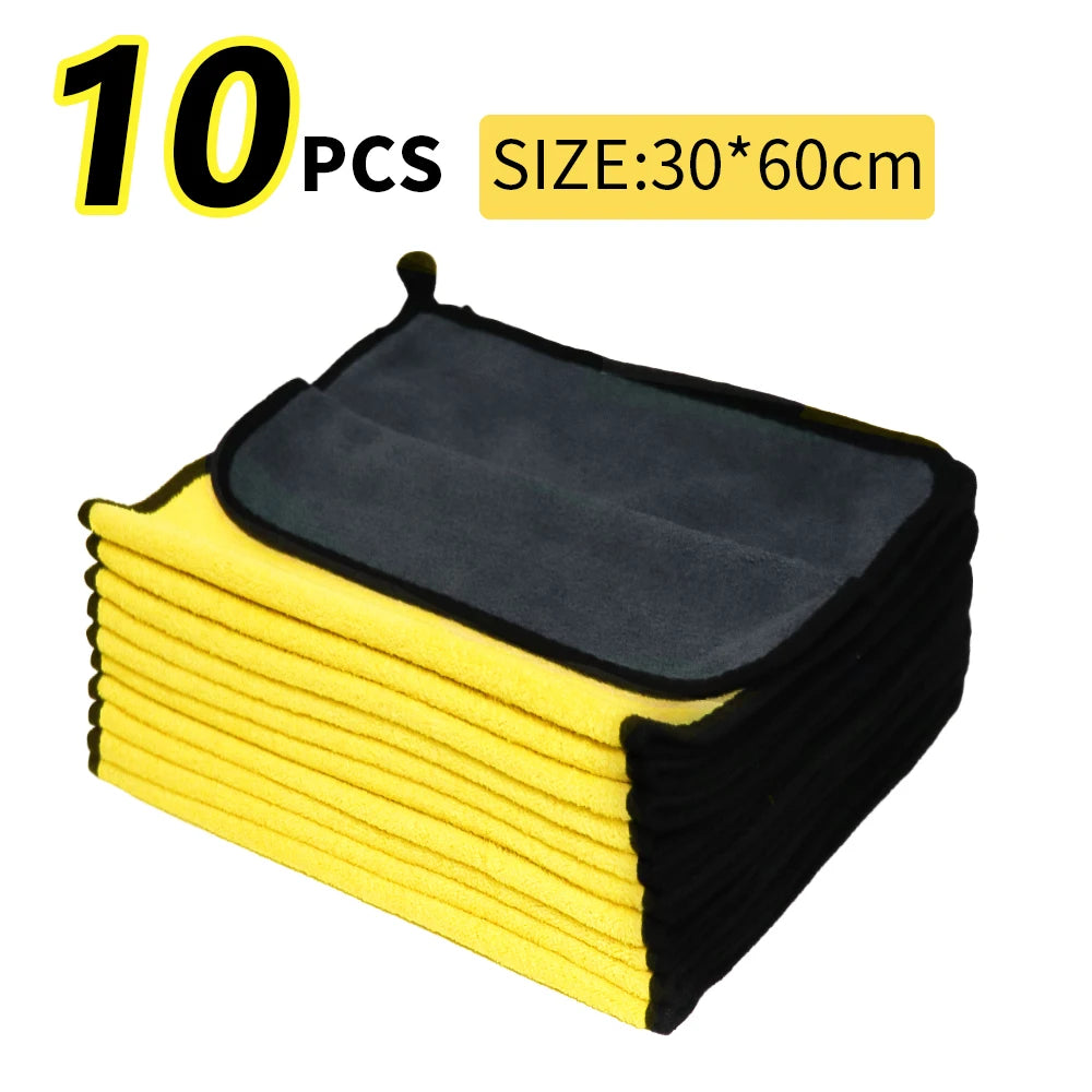 3/5/10Pcs Car Wash Microfiber Towel