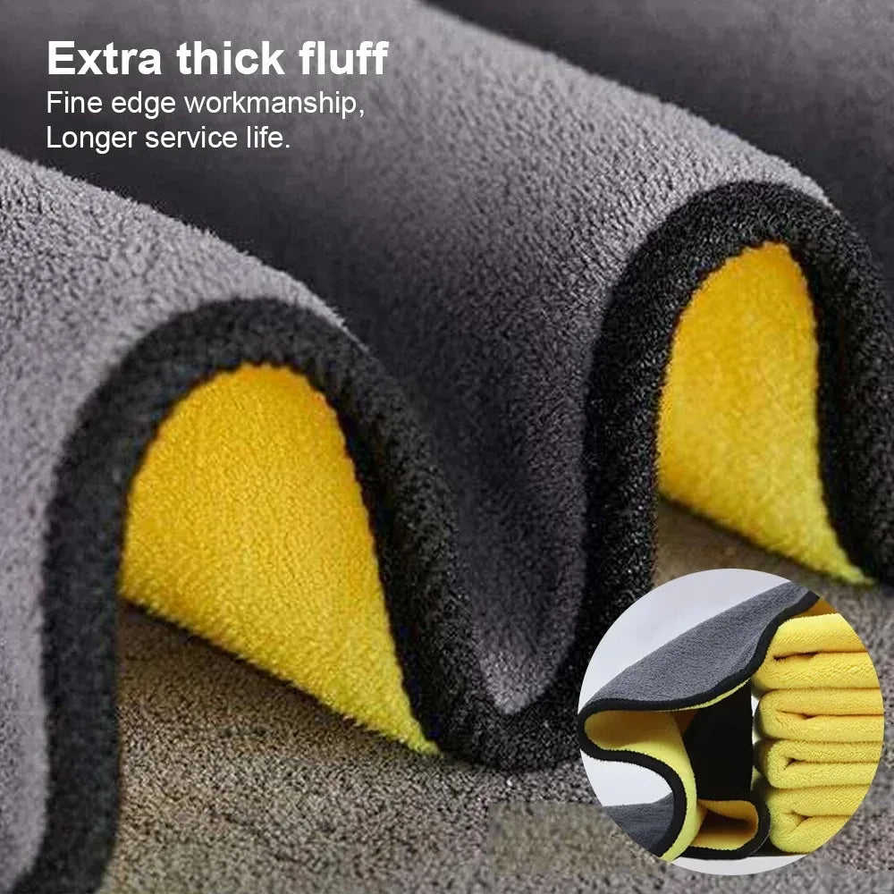 3/5/10Pcs Car Wash Microfiber Towel