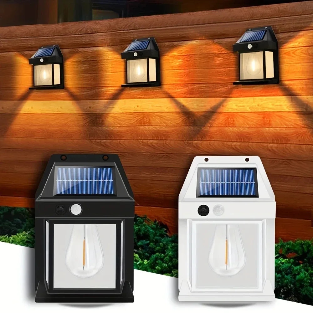 Solar Tungsten Night Lamp Intelligent Motion Sensor Wall Lamp